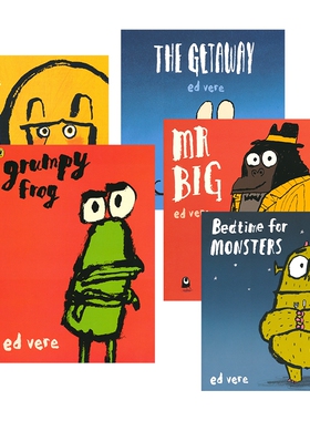 Ed Vere Max绘本作者艾德 维尔 The Getaway Mr. Big How to be a lion 如何成为一头狮子 儿童英语读物故事绘本 英文原版进口图书