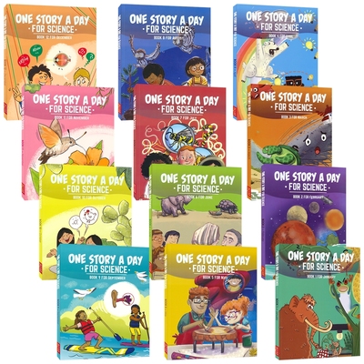 One Story A Day for Science 一天一个科学故事 1-12月 12册套装 科学启蒙 英文天天故事 8-12岁 英文原版进口图书