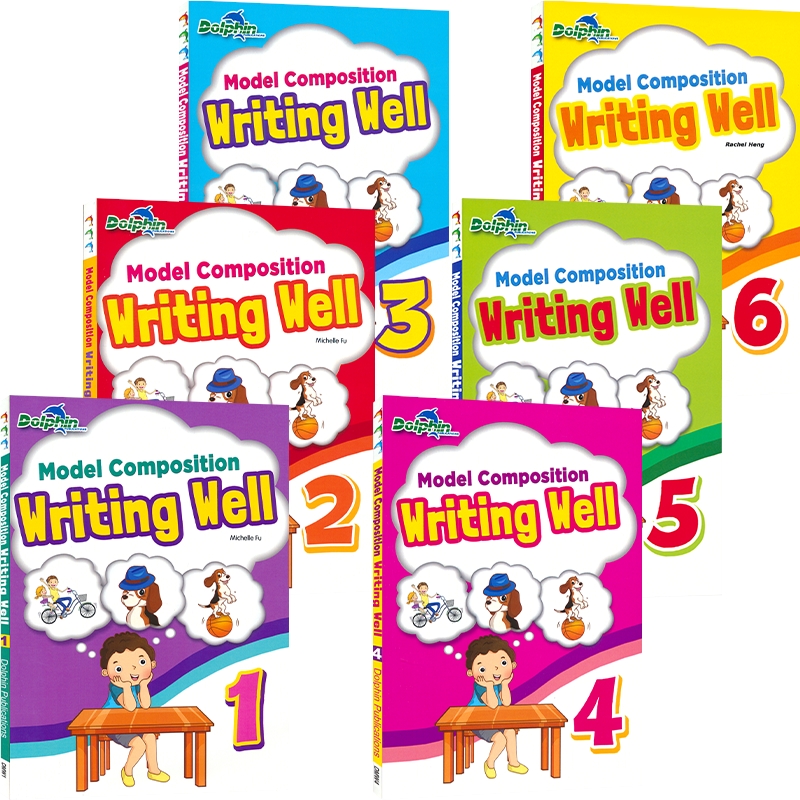Dolphin Model Composition Writing Well 1-6 新加坡英语 模范写作范文集 1-6年级 小学课外教辅 英文原版进口图书