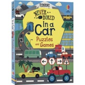 Games 思维能力 益智游戏 Bored Get Car 儿童英语读物 Never Puzzles 汽车主题 Usborne 全脑开发 英文原版 进口图书