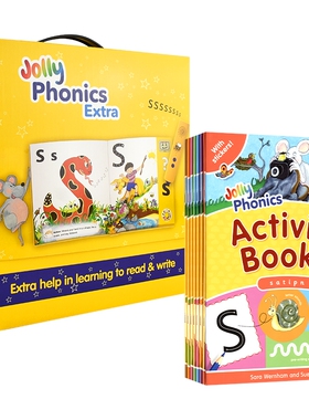 英国原版 Jolly Phonics Extra 欢乐自然拼读点读版  零基础入门 幼儿英语启蒙 家庭自学套装 官方指定教材 英文原版进口
