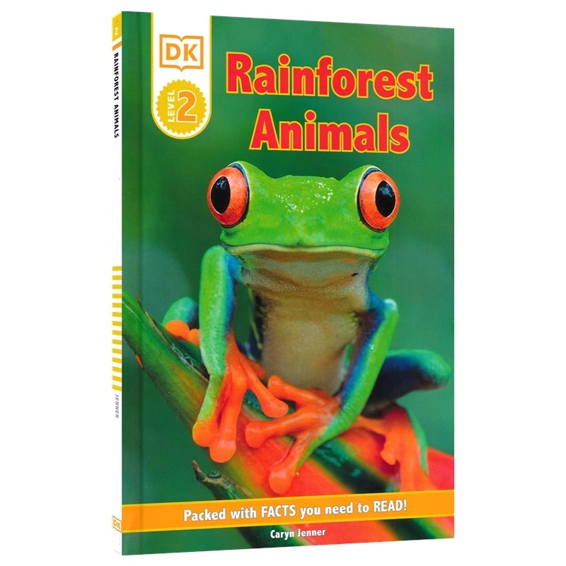 DK Level 2  Rainforest Animals 英语分级读物 热带雨林动物 小学生课外拓展阅读 5-7岁 全彩插图 生物科普 英文原版进口图书