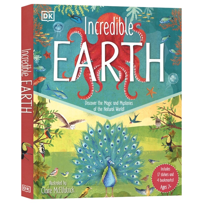 DK Incredible Earth 不可思议的地球百科 自然界的奥秘 鸟类 海洋 海底生物 儿童科普读物 课外阅读 6-9岁 英文原版进口图书