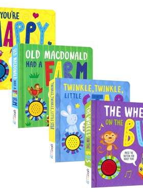 Igloo Nursery Rhyme Sound Book 儿歌童谣发声书 趣味发声书 多感官启蒙 老麦克唐纳有个农场 小星星 英文原版进口图书