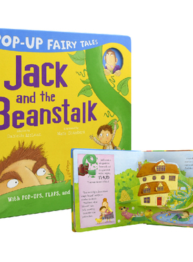 Pop-Up Jack and the Beanstalk 杰克与魔豆 立体童话英语故事绘本 英国小老虎出版社 英文原版进口图书