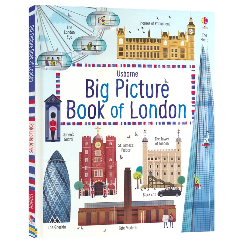 Usborne Big Picture Book of London 尤斯伯恩 伦敦大图册 英国建筑 旅游攻略 少儿科普 英文原版进口儿童图书