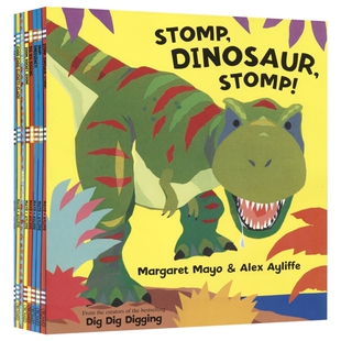 Margaret Mayo Collection 幼儿科普绘本8册 Dig Dig Digging  Choo Choo 事物认知 英语学习 科学启蒙 英文原版进口儿童图书