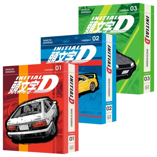 Initial D 头文字D系列 精选集第1-3卷 经典赛车漫画 讲谈社漫画 重野秀一 青少年英语读物 英文原版进口儿童图书