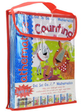 Get Set Go Mathematics 4-7岁幼儿预备英文数学可擦练习册 儿童英文绘本8册套装 原装教辅 英文原版进口 英国启蒙英文原版练习册
