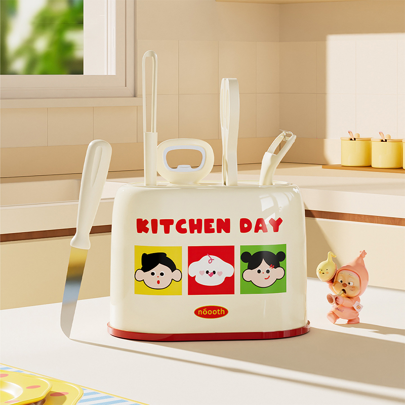 厨房小工具套装不锈钢水果刀削皮刀打蛋器剪刀开瓶器组合家用收纳