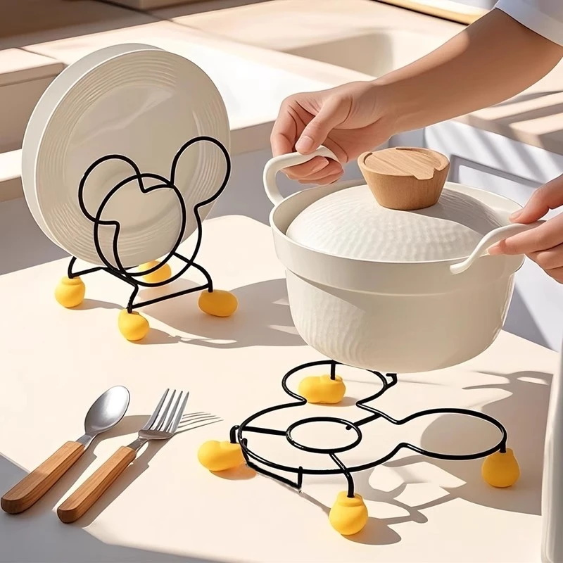 米奇多功能隔热架厨房菜板隔热架碟盘灶台锅盖沥水架收纳置物