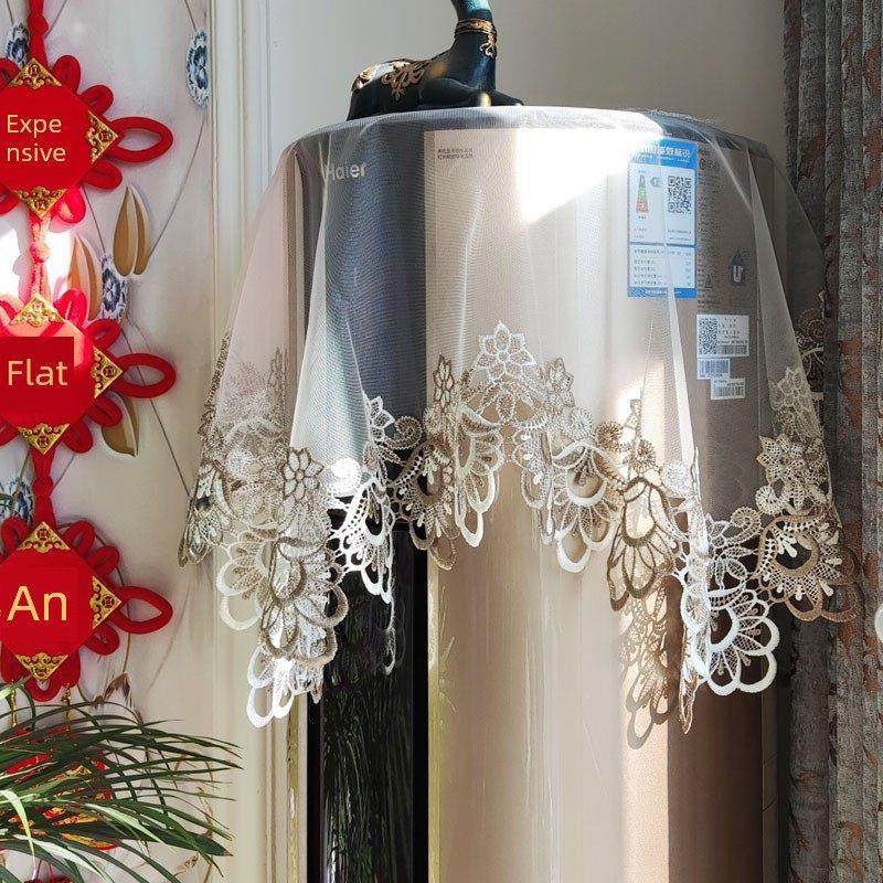 空调盖布圆柱柜机立式顶部盖巾 蕾丝清新开机不取圆形防尘罩装饰,居家布艺,空调罩,淘宝优惠券,粉丝福利购,淘宝优惠卷