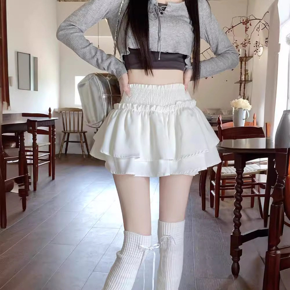芭蕾风蓬蓬蛋糕裙女春夏季