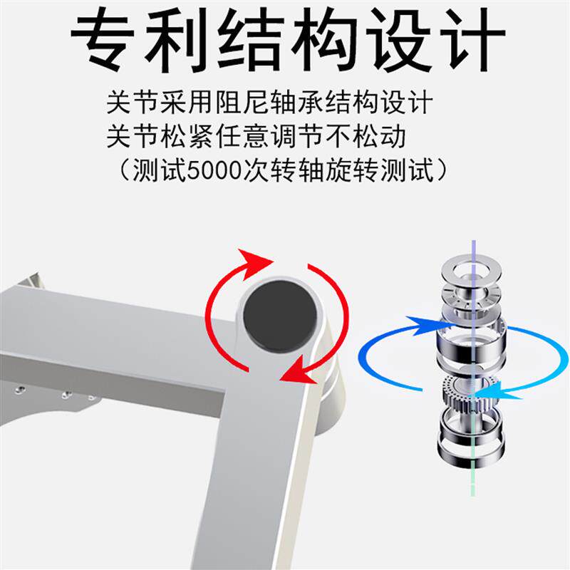 工业显示器支架屏幕悬臂壁挂带键盘托电脑折叠显示屏键盘一体托架