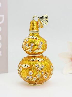 中式金属珐琅彩摆件工艺品创意家居葫芦风水玄关摆件送长辈送领导