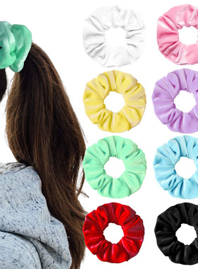 亚马逊热销大肠发圈百搭欧美发饰女扎丸子头发圈盘发马尾发绳