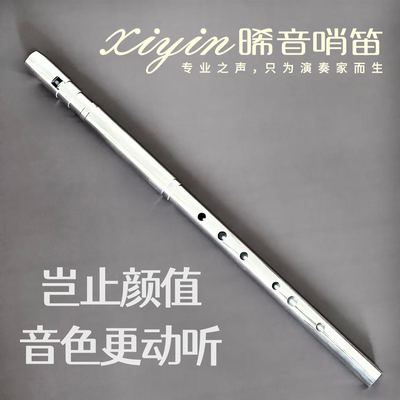 专业演奏晞音爱尔兰哨笛手工制全金属哨笛D调C调G调F调双节可调音