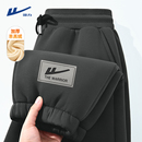 重磅羊羔绒蓄热锁温棉裤 加绒加厚保暖束脚裤 子男冬季 回力青少年裤