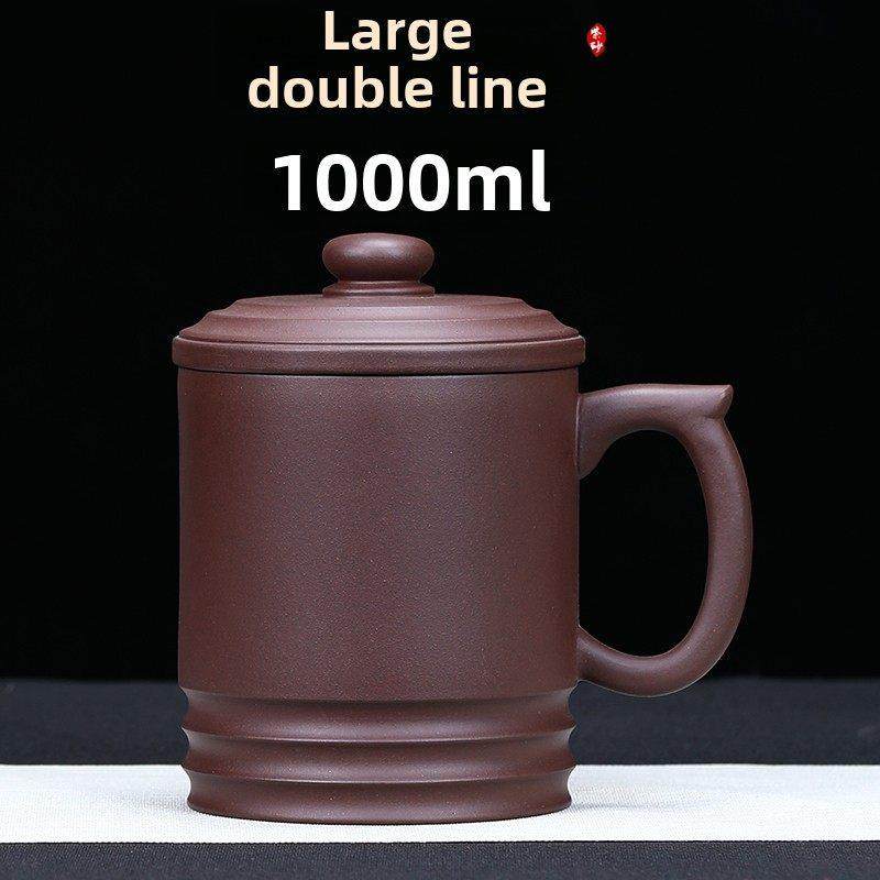 宜兴紫砂杯大杯子大容量650毫升至1000毫升好饮水杯泡茶送礼长辈