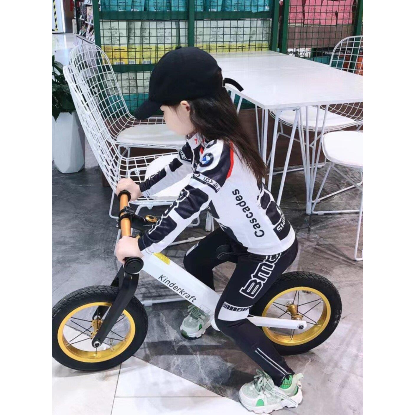新款春夏秋冬季儿童平衡车骑行服轮滑服长短袖速干运动套装抓绒套
