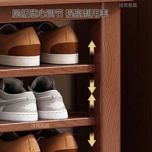 全实木换鞋凳家用进门口坐凳鞋柜一体入户玄关多层鞋架门外穿鞋凳