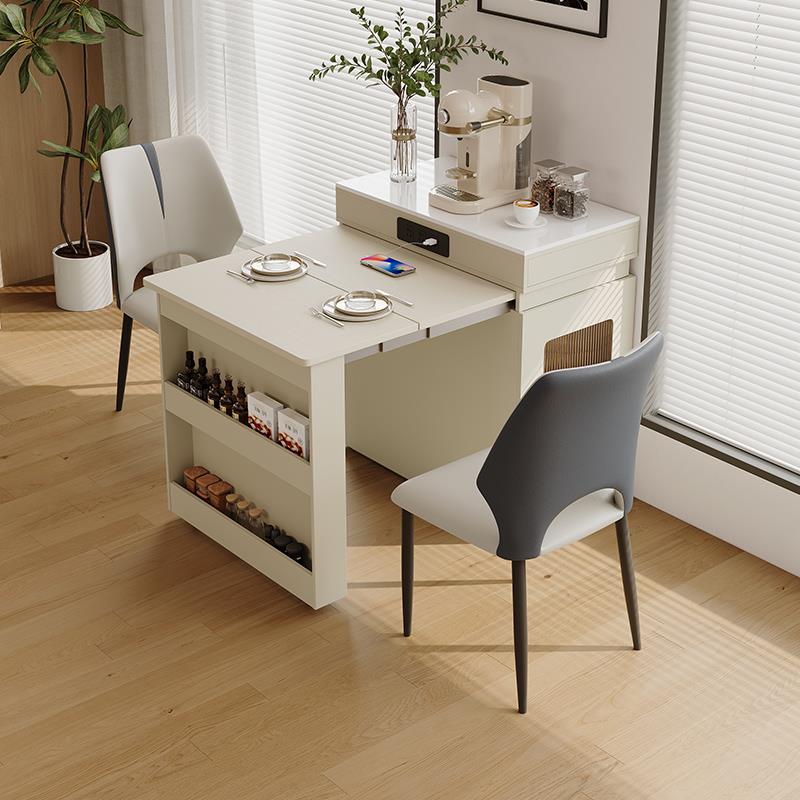 2025新款多功能倒台小户型岛台餐桌一体家用可伸缩折叠导台加餐台