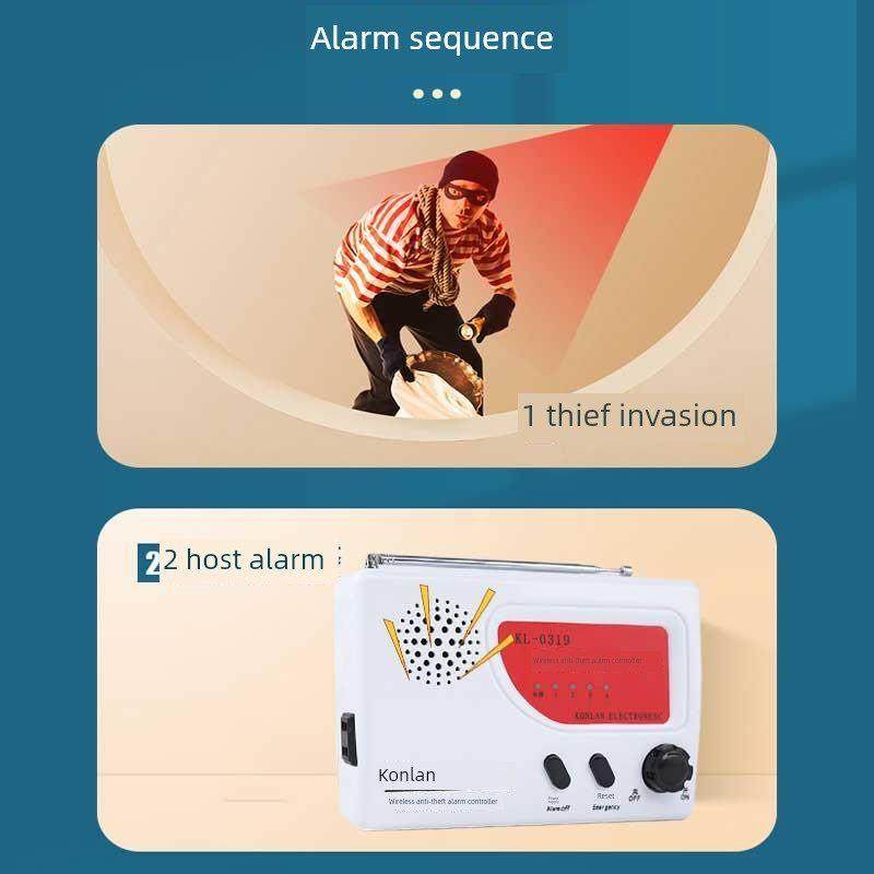 康联红外线防盗报警器家用小偷果园大棚人体感应户外无线远程距离