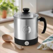 304不锈钢多功能迷你便携电热水杯小型加热牛奶杯旅行便携煮面锅