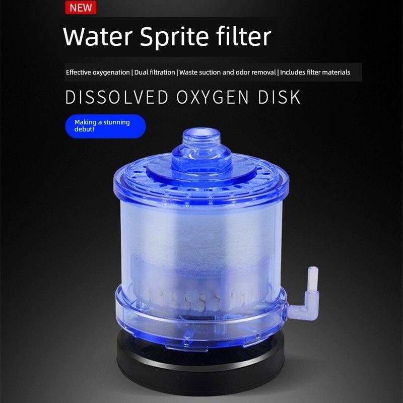 水妖精吸便器过滤器水族箱氧气泵三合一 迷你小鱼缸低水位反气举
