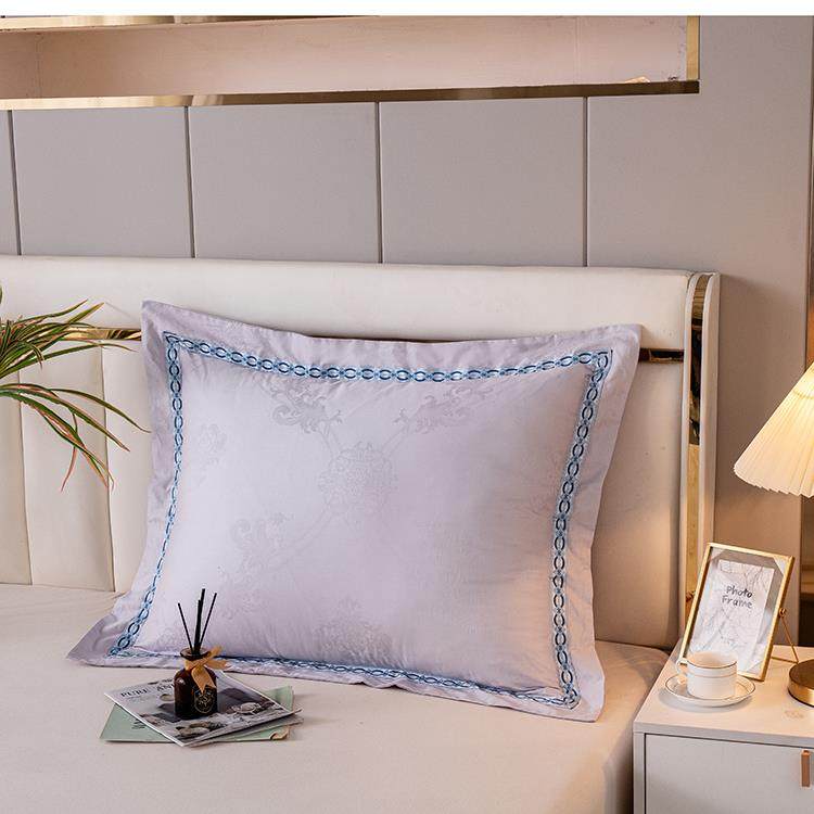 全棉贡缎提花大衬抱枕套 靠垫套 带拉炼 炼  60x85cm 65*85 65x80