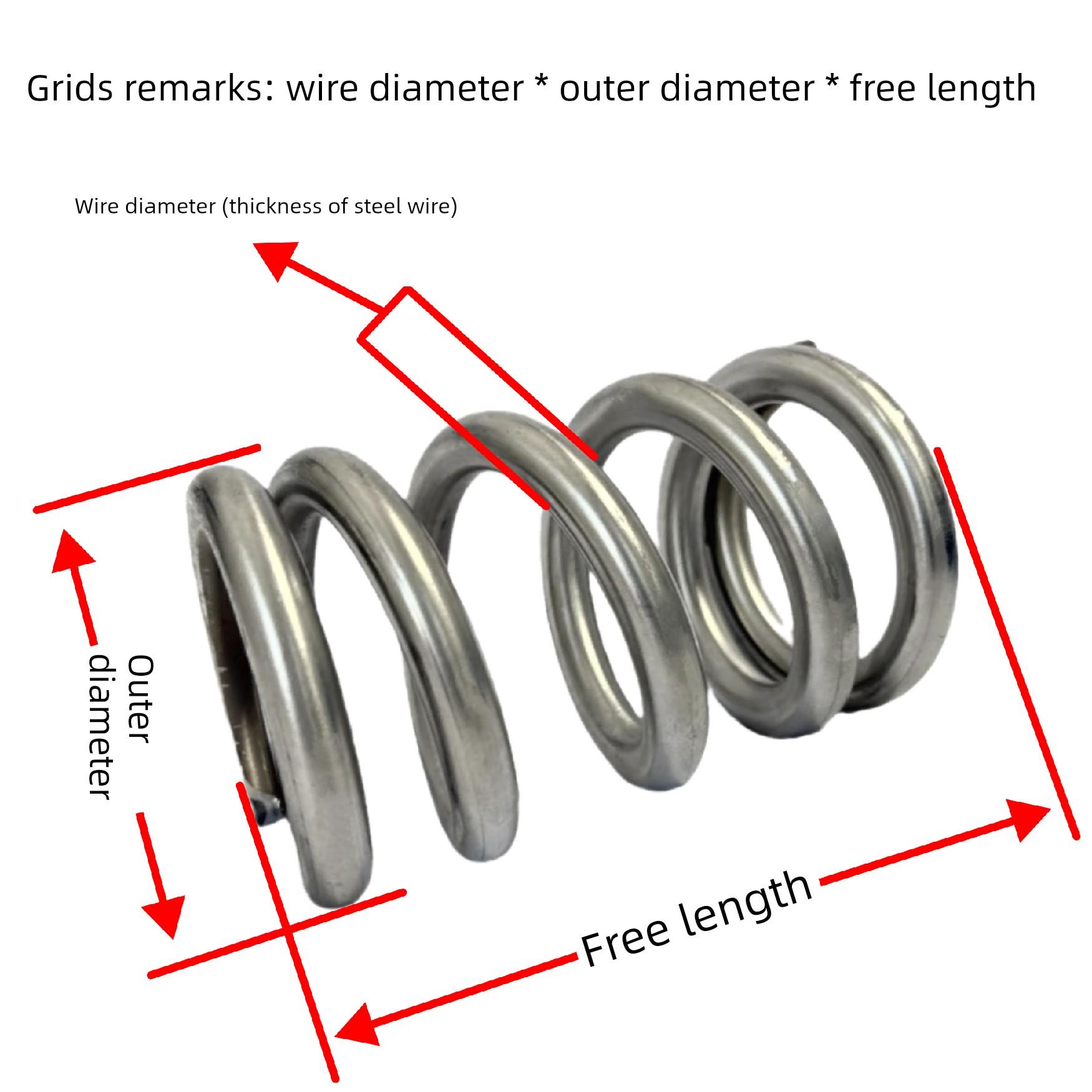 不锈钢大弹簧 大压簧 大线径弹簧工业弹簧振动筛弹簧舞台弹簧定做
