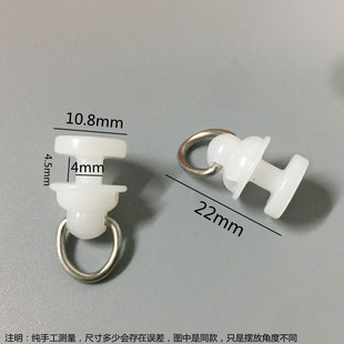 热销窗帘轨道小轮子挂钩轮方轨套轮走珠轮窗帘轨道滑轮窗配轨道辅