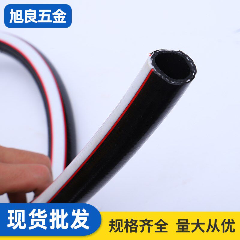 热销新佰特PVC软水管黑色增强纤维耐压耐磨增强软管园林专用4分6