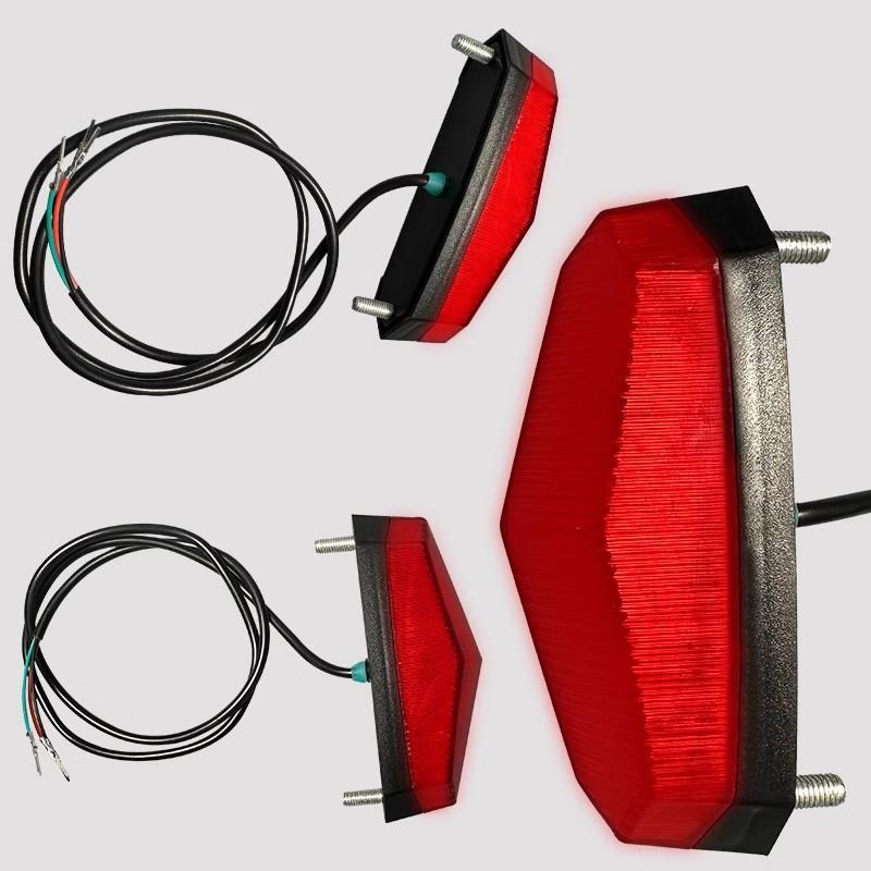 热销12V-80V通用尾灯山地车夜骑灯电动车后灯车单车骑行装备配件