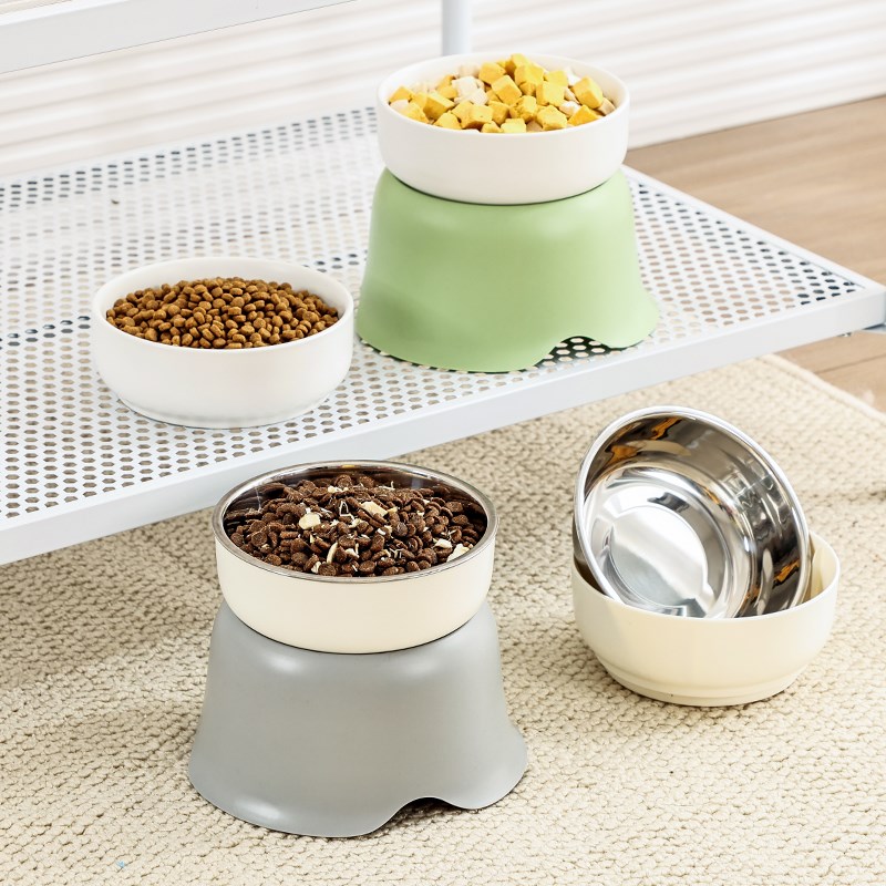热销猫碗狗碗陶瓷防打翻狗食盆大号狗狗饭盆喝水碗不锈钢宠物饭碗