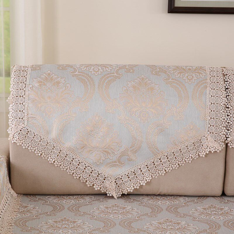 热销防滑沙发巾靠背巾盖布后背巾通用蕾丝扶手巾百搭中式沙发三角