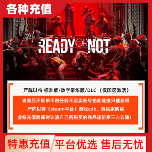 Steam国区正版KEY 严阵以待 暗流涌动 Ready or Not黑暗水域C
