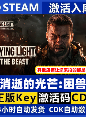 Steam正版国区KEY 消逝的光芒困兽 Dying Light: The Beast激活码