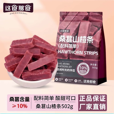 这食那食桑葚山楂条502g无添加剂儿童零食酸甜精选蜜饯果脯零食品