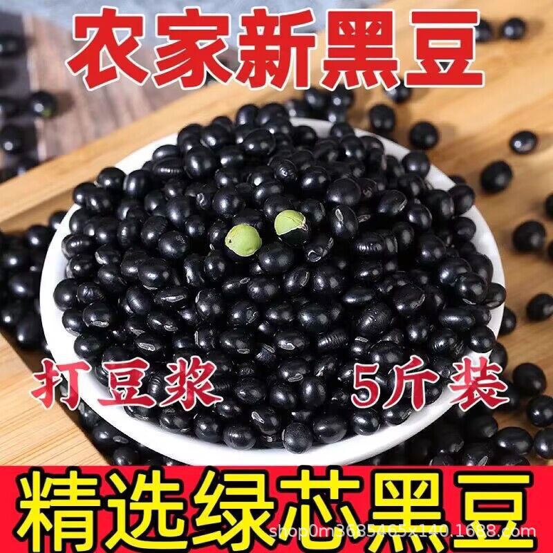绿心黑豆散装正宗非转基因黑小豆豆浆小黑豆农家饱满均匀醇香可口