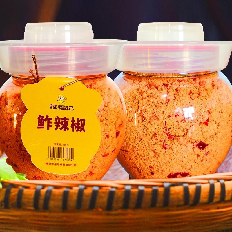 范福记鲊辣椒湖南常德特产农家美食杂辣椒下饭菜土家鲊海椒酱腌菜