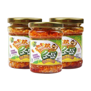 冬盛香辣红油金针菇175g瓶装 即食金针菇下饭菜解馋小零食拌饭拌面