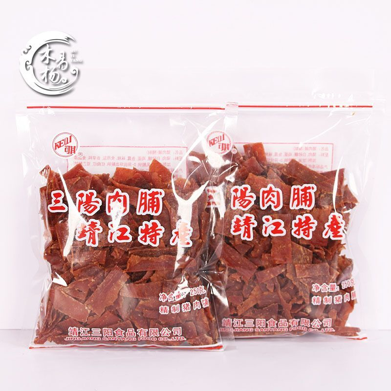 三阳猪肉脯250g散装靖江特产可其猪肉干碎片负片边角料肉休闲零食