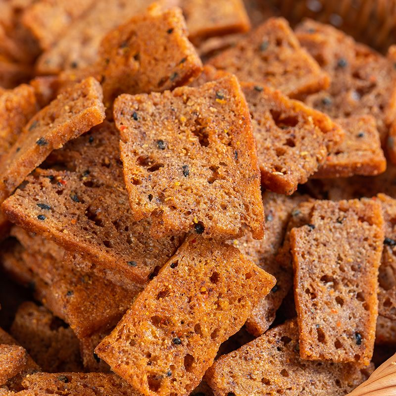 襄王妃黑芝麻粗粮馍片香酥脆网红锅巴办公室宿舍杂粮小零食