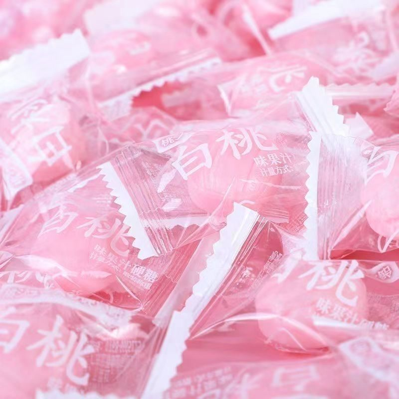 白桃味夹心糖果水果硬糖高颜值结婚喜糖休闲招待零食网红散装批发