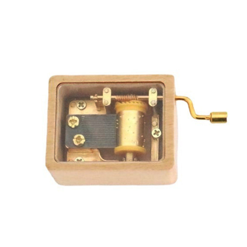 热销手摇八音盒木质卡农千与千寻治愈实木迷你音乐盒女生生日创意