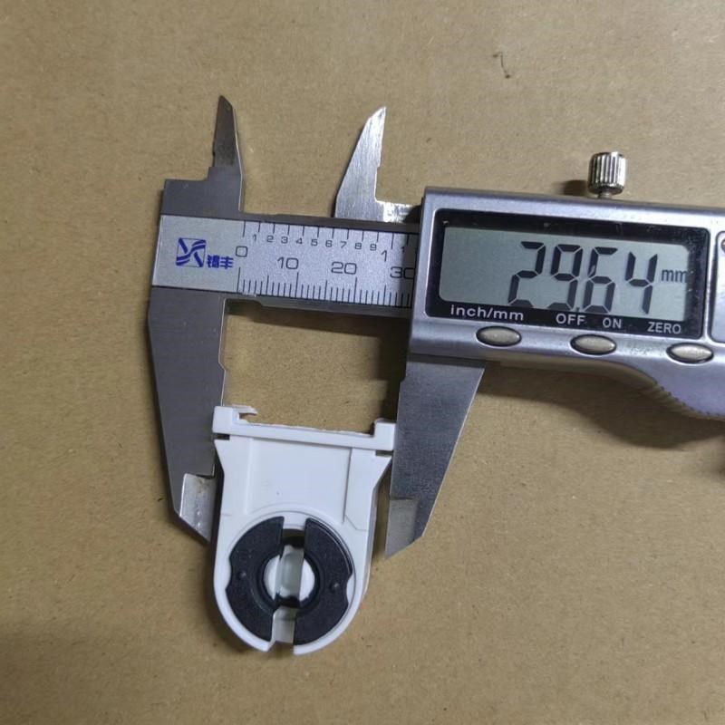 热销T8灯脚支架脚座灯座头荧光灯配件灯管头日光灯架头子灯管灯座