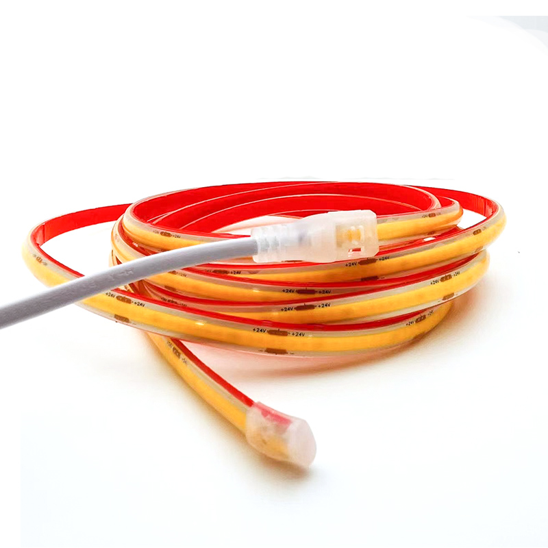 热销速发24V低压COB灯带自粘背胶无频闪高亮防水泡水灯带鱼缸水池