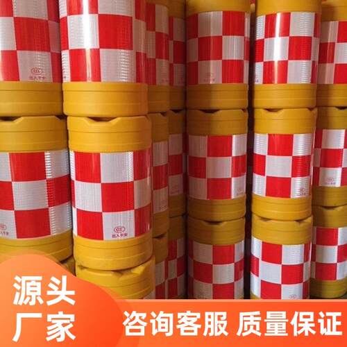 热销四川公路防撞桶三孔水马塑料吹塑米注水隔离墩施工反光围挡护