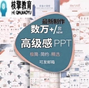 ppt模板高质量商务毕业答辩职场教师抽盒课件工作汇报总结在线发